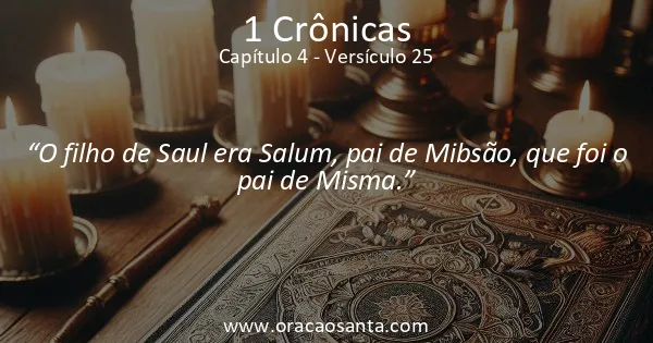 1 Crônicas 4:25