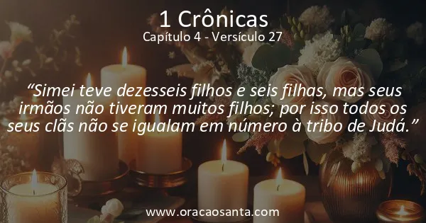 1 Crônicas 4:27