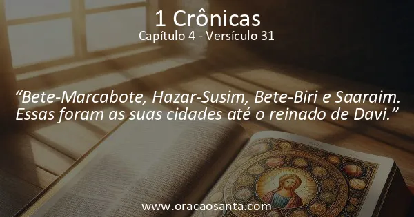 1 Crônicas 4:31