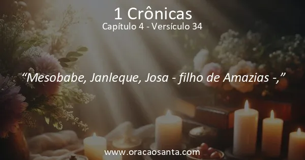 1 Crônicas 4:34