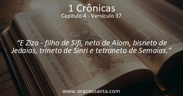 1 Crônicas 4:37