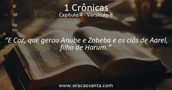 1 Crônicas 4:8
