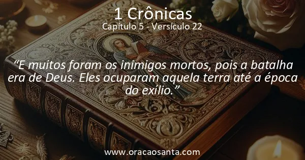 1 Crônicas 5:22