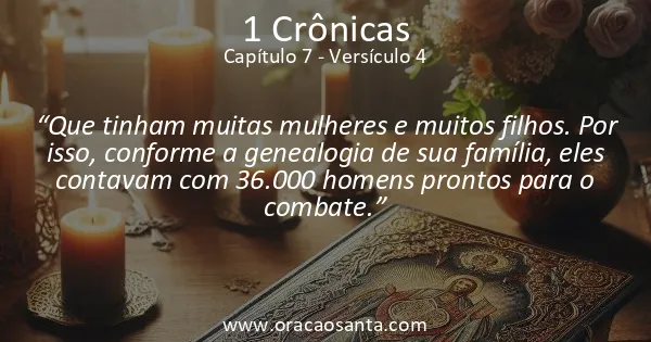1 Crônicas 7:4