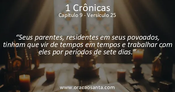 1 Crônicas 9:25