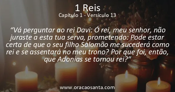 1 Reis 1:13