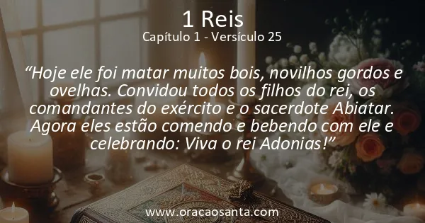 1 Reis 1:25