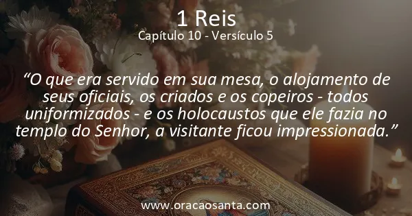 1 Reis 10:5