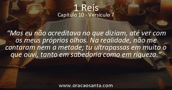 1 Reis 10:7
