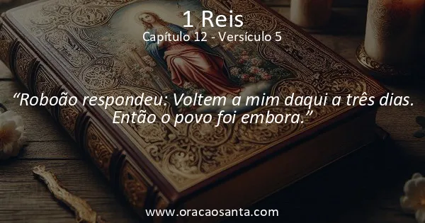1 Reis 12:5