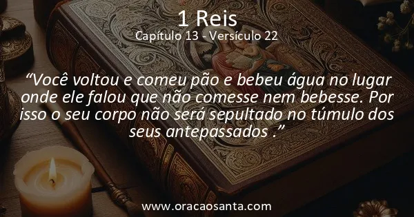 1 Reis 13:22