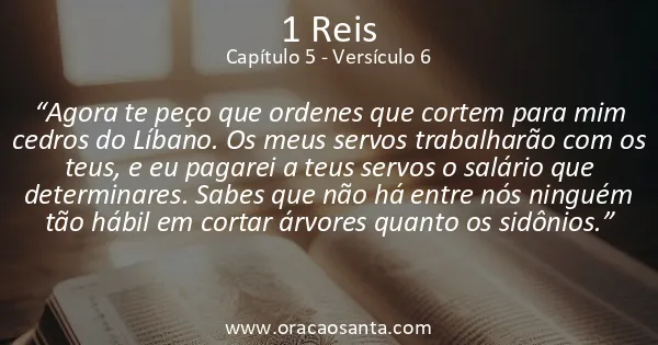 1 Reis 5:6
