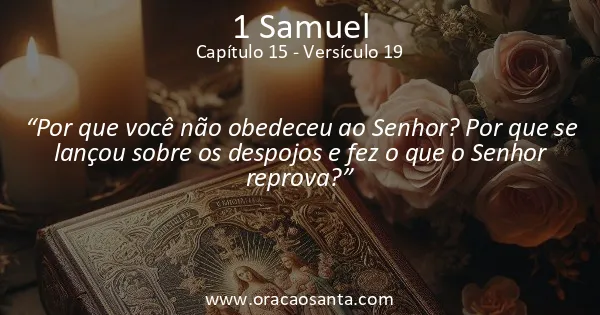1 Samuel 15:19