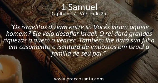 1 Samuel 17:25