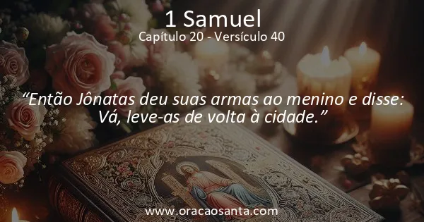 1 Samuel 20:40