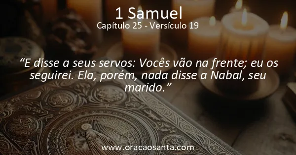 1 Samuel 25:19