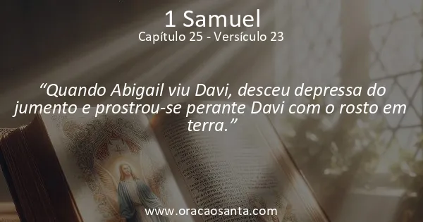 1 Samuel 25:23