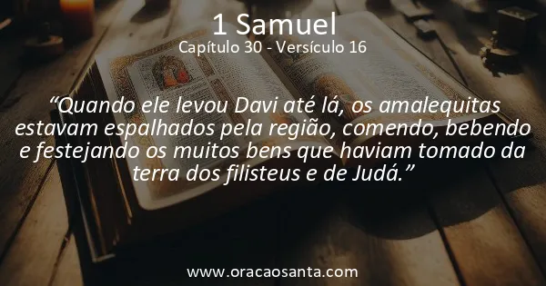 1 Samuel 30:16