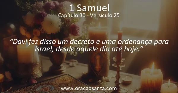 1 Samuel 30:25