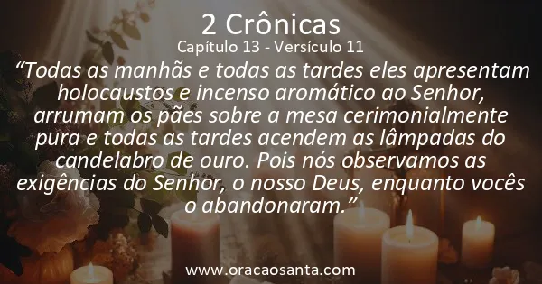 2 Crônicas 13:11