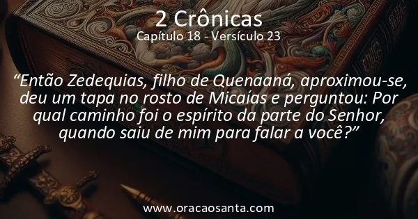 2 Crônicas 18:23