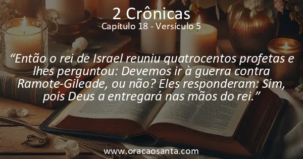 2 Crônicas 18:5