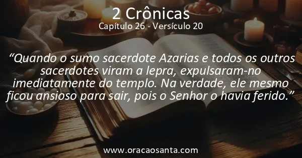 2 Crônicas 26:20