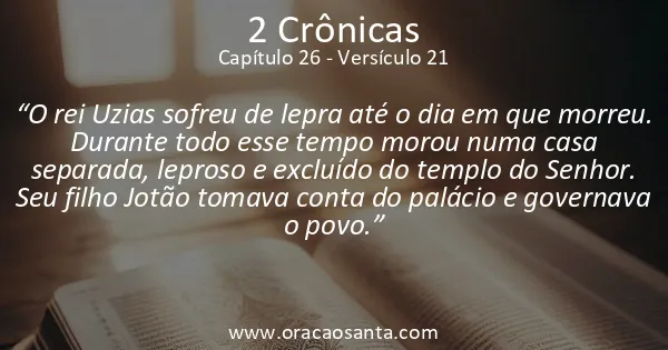 2 Crônicas 26:21
