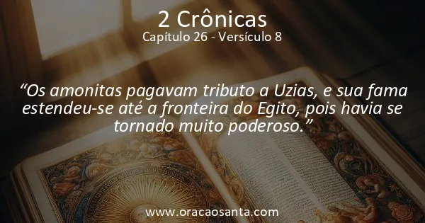 2 Crônicas 26:8