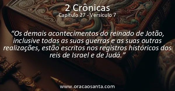 2 Crônicas 27:7