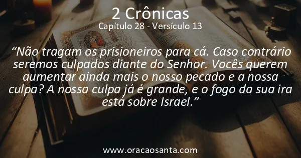 2 Crônicas 28:13
