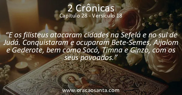 2 Crônicas 28:18