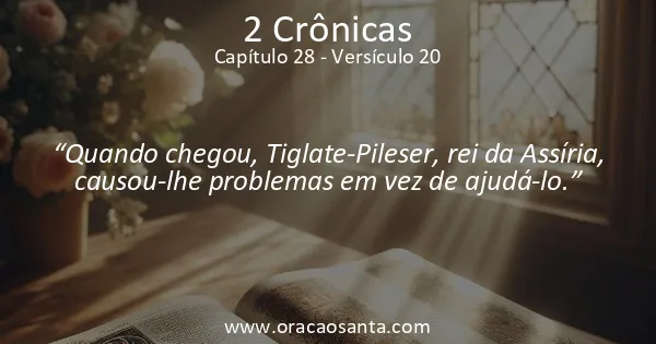 2 Crônicas 28:20