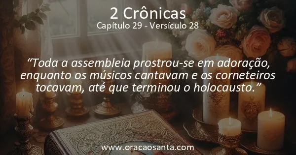 2 Crônicas 29:28
