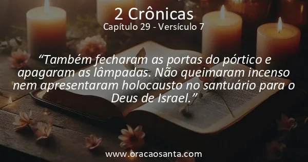 2 Crônicas 29:7