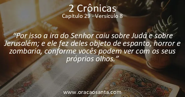 2 Crônicas 29:8