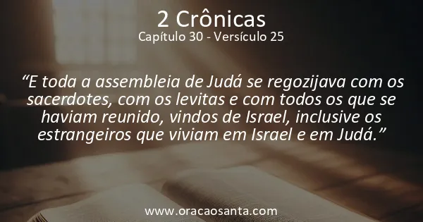 2 Crônicas 30:25