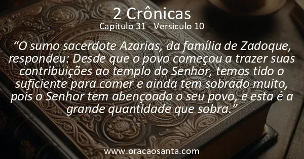 2 Crônicas 31:10