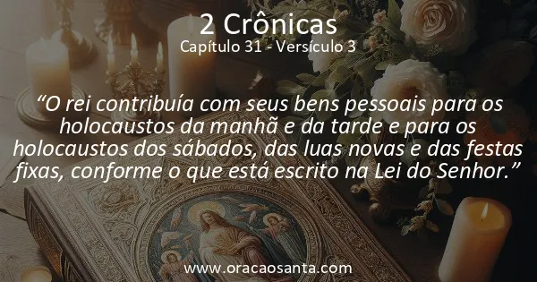 2 Crônicas 31:3