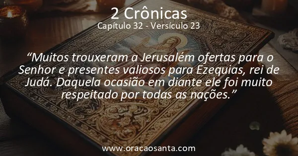 2 Crônicas 32:23