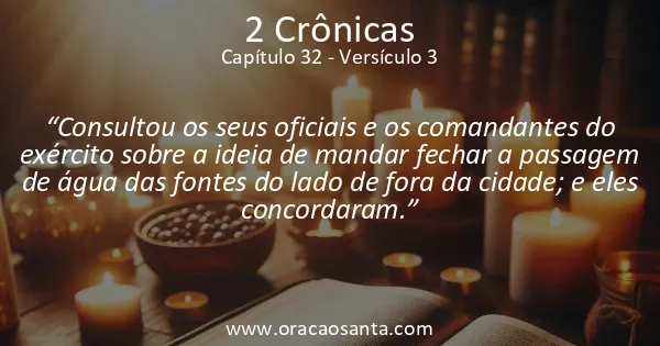 2 Crônicas 32:3