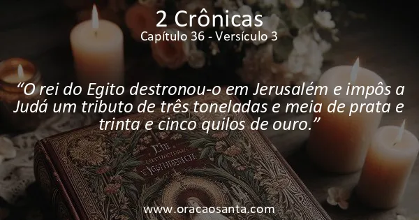 2 Crônicas 36:3