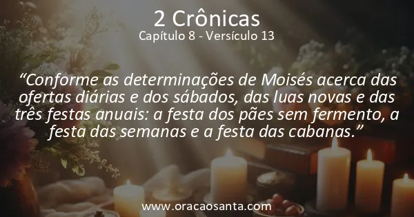 2 Crônicas 8:13
