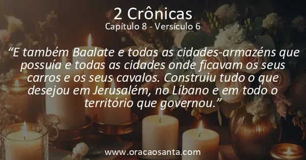 2 Crônicas 8:6