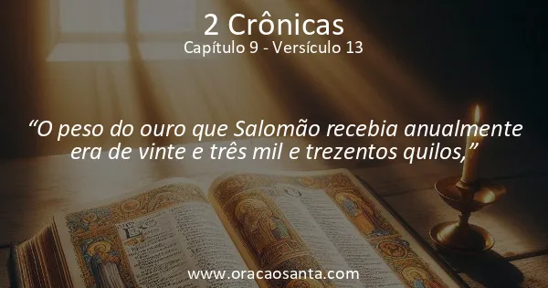 2 Crônicas 9:13