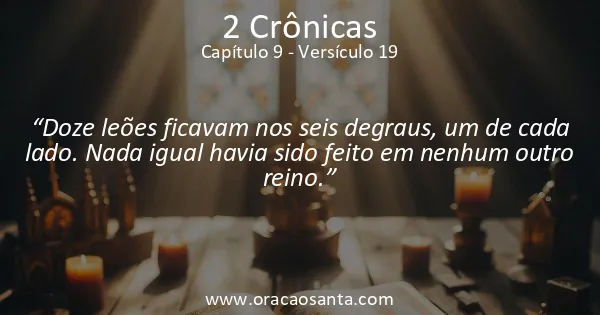 2 Crônicas 9:19