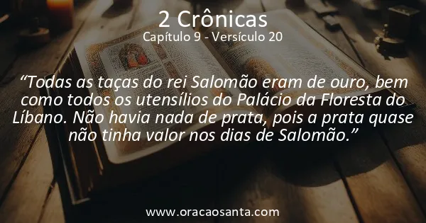 2 Crônicas 9:20