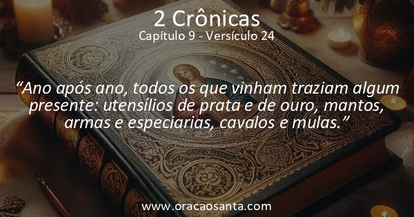 2 Crônicas 9:24