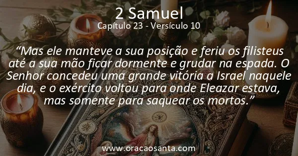2 Samuel 23:10