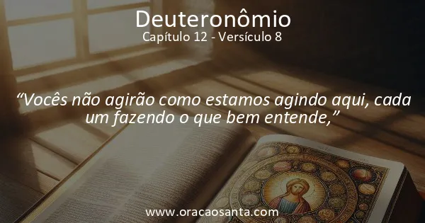 Deuteronômio 12:8